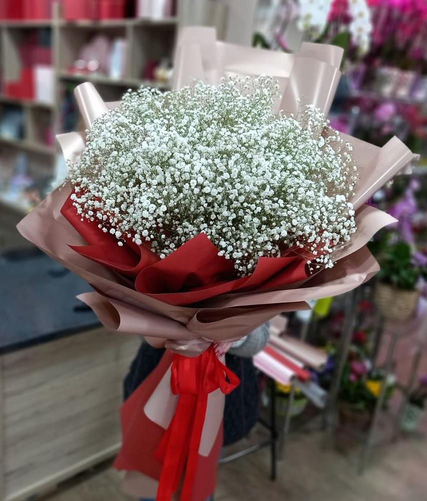 Букет Белые хлопья в Чебаркуле Букет цветов из: Гипсофила в Чебаркуле