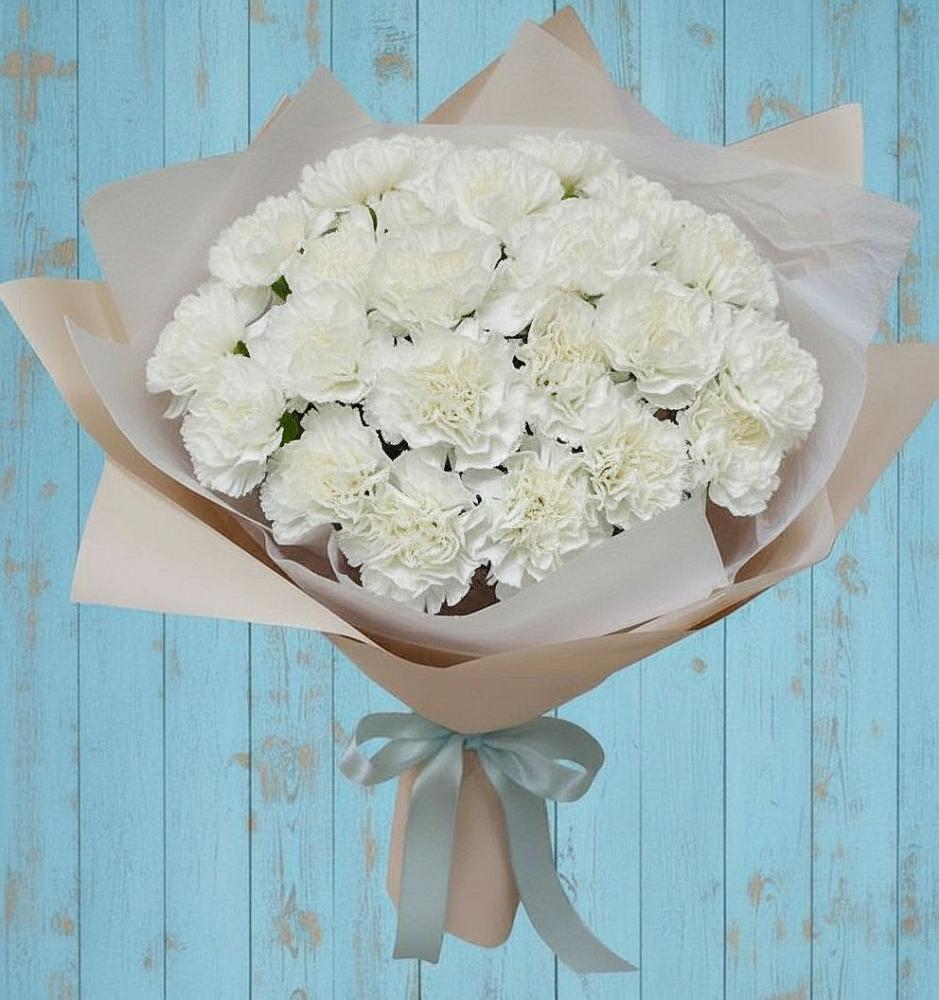 Букет цветов из: Гвоздики в Чебаркуле