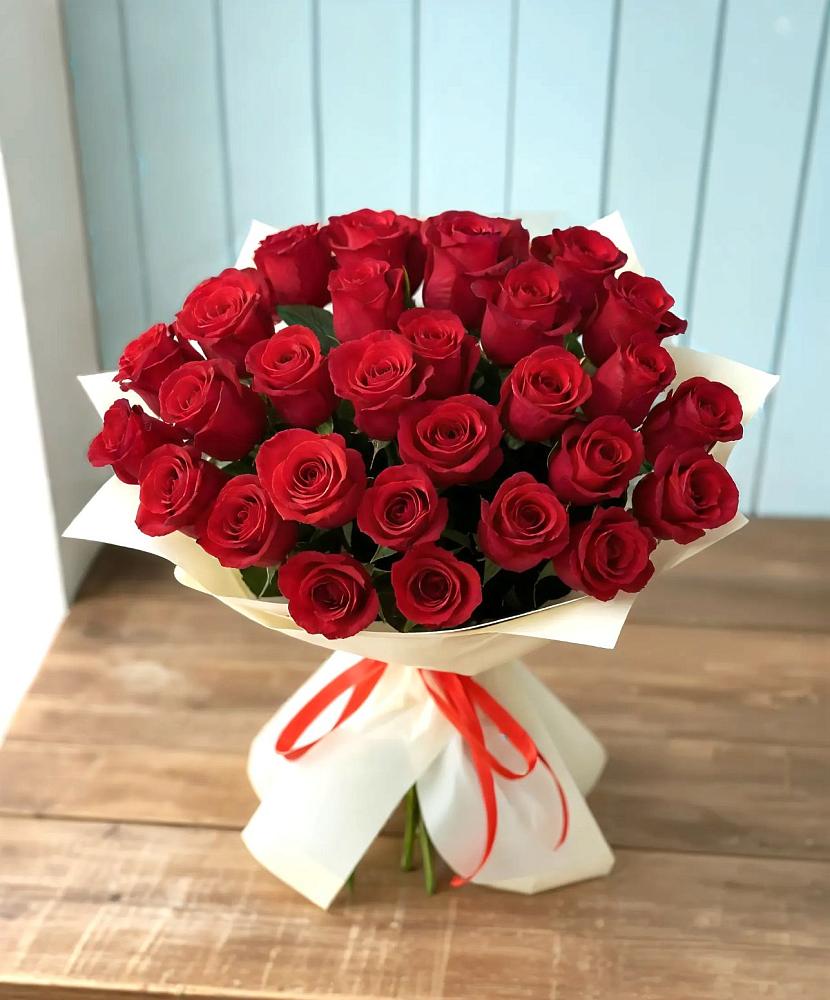 Букет 29 Красных роз в Чебаркуле