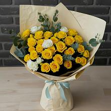 Букет цветов из:  Розы в Чебаркуле