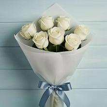Букет 7 Белых роз Эдлесс Лав #REPLACE_PRED# Чебаркуле