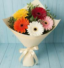 Букет цветов из:  Герберы в Чебаркуле