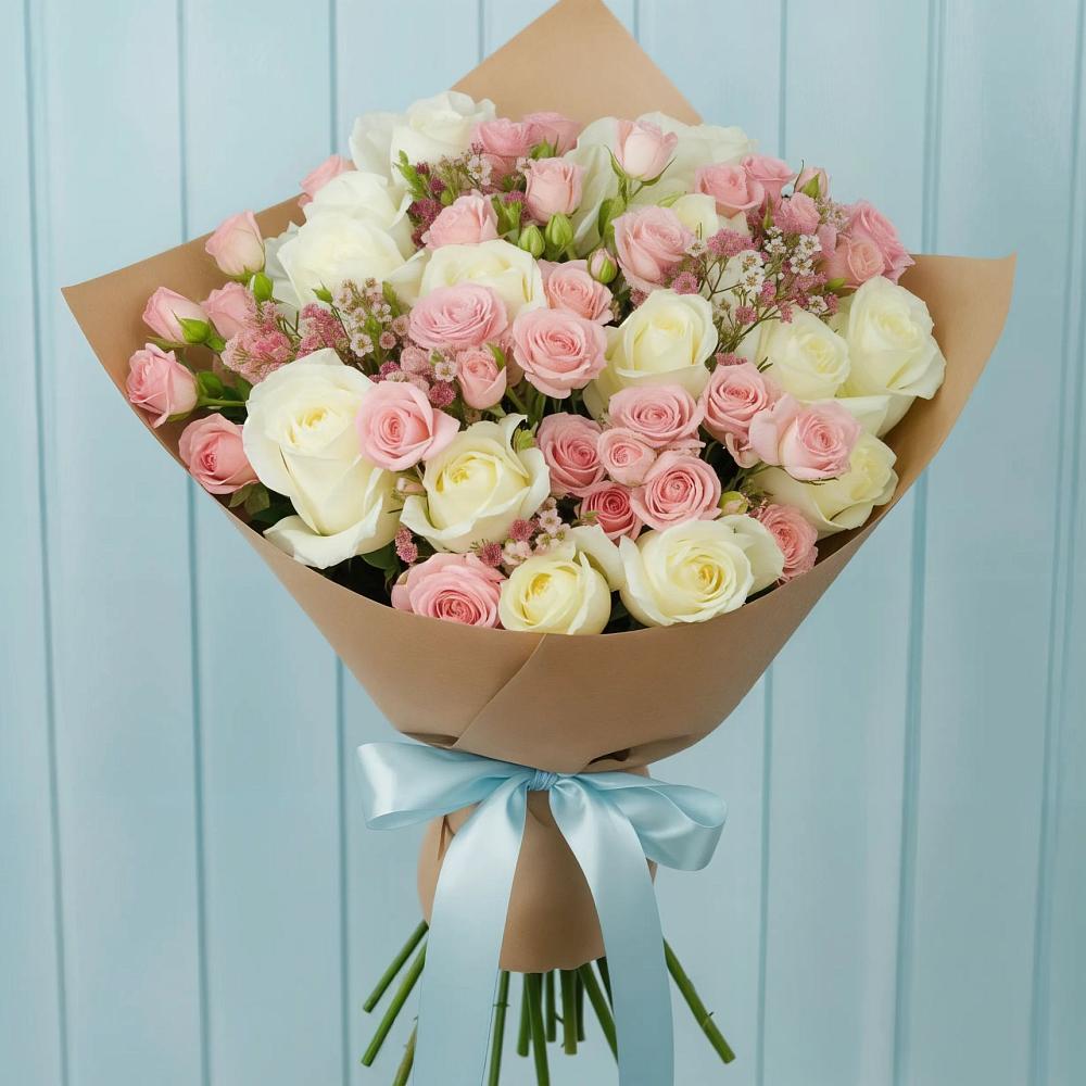 Букет цветов из: Розы в Чебаркуле