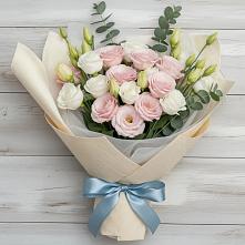 Букет цветов из:  Лизиантусы #REPLACE_PRED# Чебаркуле