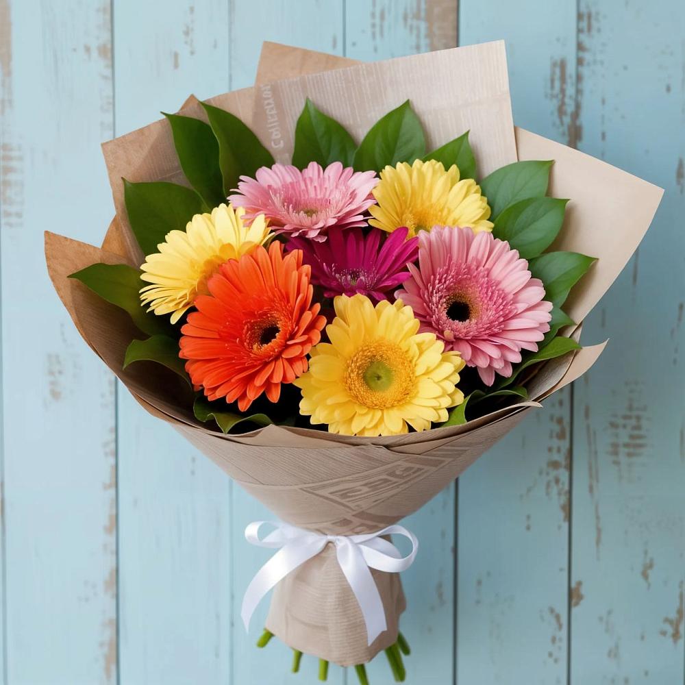 Букет цветов из: Герберы в Чебаркуле