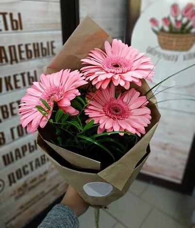 Букет цветов из: Герберы в Чебаркуле
