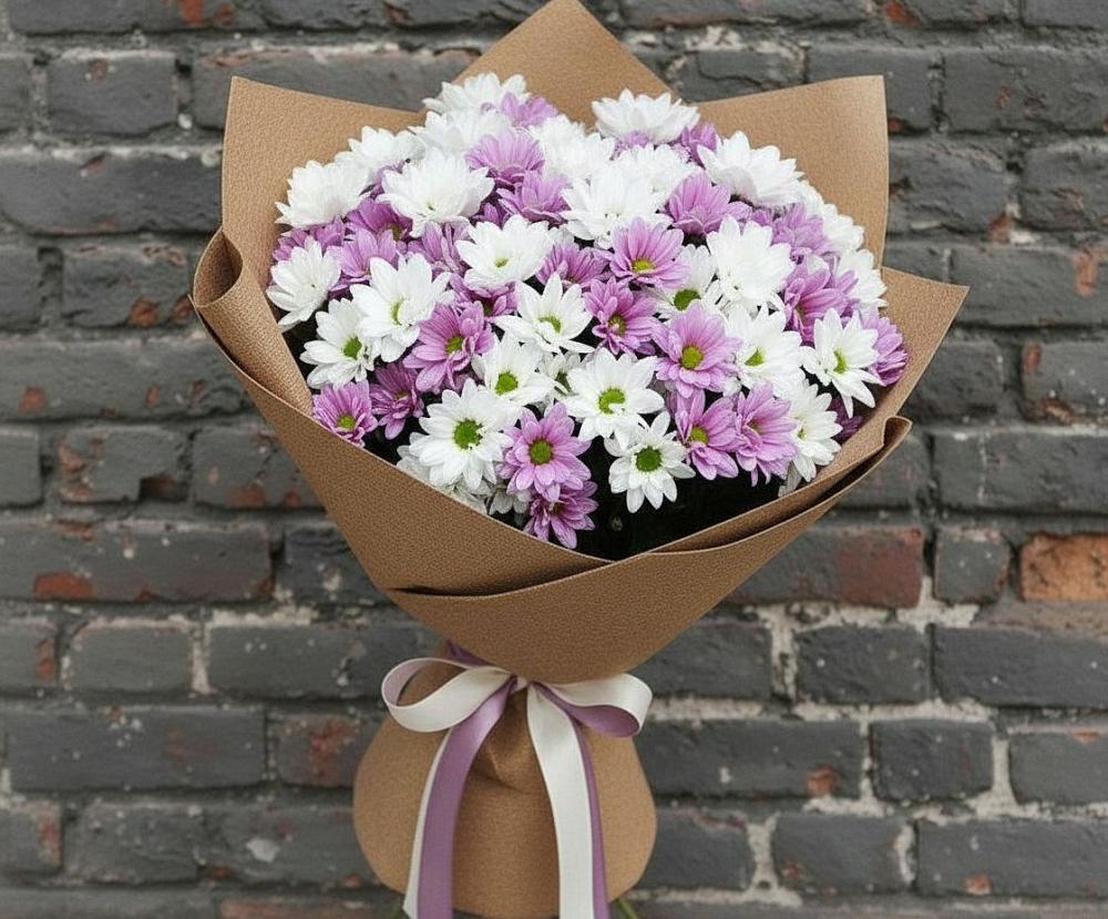 Букет цветов из: Хризантемы в Чебаркуле
