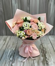 Букет цветов из:  Гвоздики, Розы и Хризантемы #REPLACE_PRED# Чебаркуле