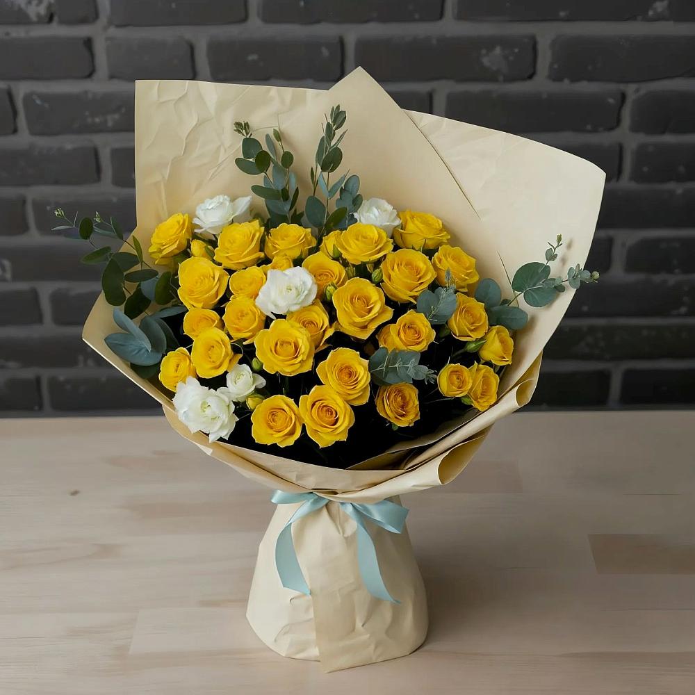 Букет цветов из: Розы в Чебаркуле