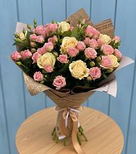 Букет цветов из:  Розы в Чебаркуле