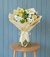 Букет цветов из:  Хризантемы и Розы #REPLACE_PRED# Чебаркуле