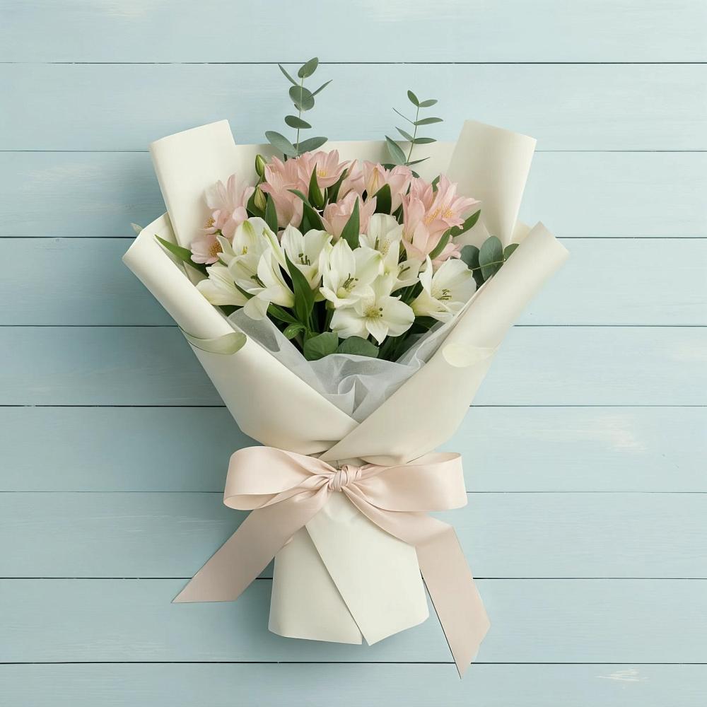 Букет цветов из: Альстромерии в Чебаркуле