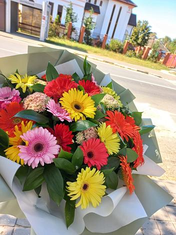 Букет цветов из: Герберы в Чебаркуле
