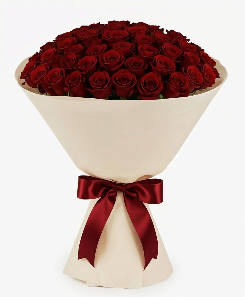 Букет 101 Бордовая роза Блэк Бакарра в Чебаркуле