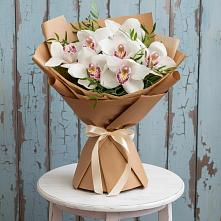 Букет цветов из:  Орхидеи и Розы в Чебаркуле